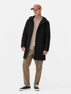 Parka Capuz Revestimento Borracha