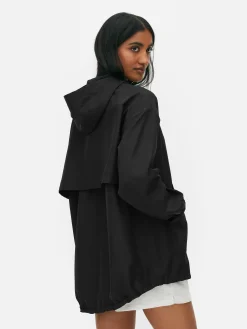 Parka Impermeável Capuz Leve