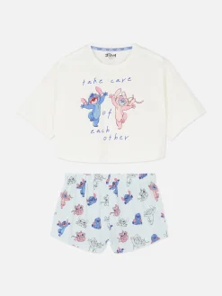 Pijama Curto Disney Stitch & Angel