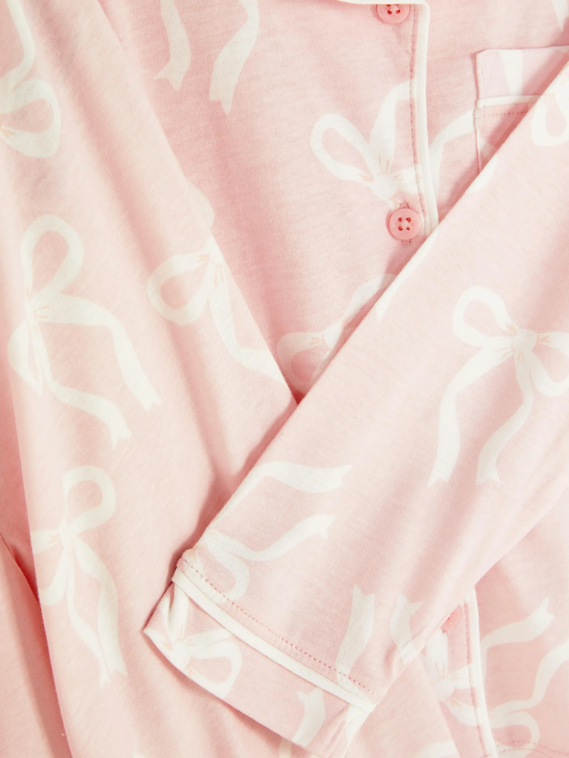 Pijama Manga Comprida Laço