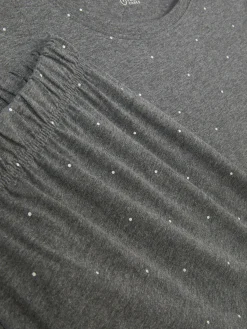 Pijama Manga Curta Malha Estampado