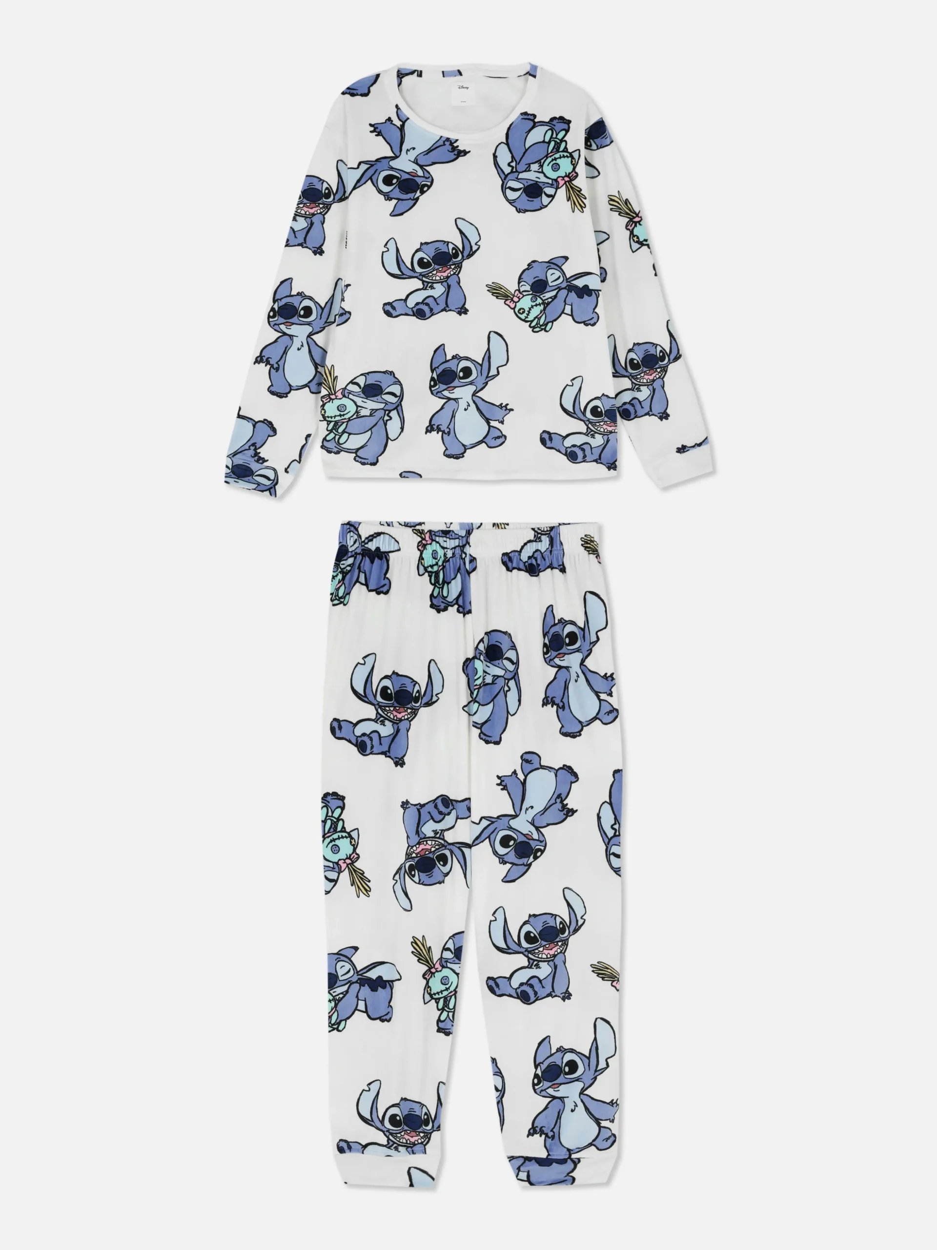 Pijama Polar Manga Comprida Personagens Disney