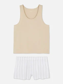 Pijama Top S/ Mangas/calções