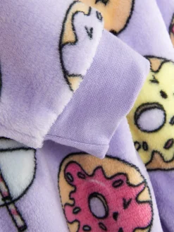 Pijama-macacão Malha Polar Padrão Alimentos