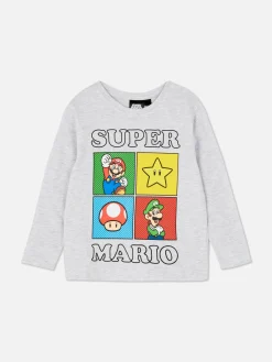 Super Mario Bros. T-shirt Manga Comprida