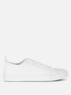 Ténis Cano Baixo Imitação Pele