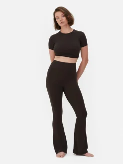 Top Curto Desporto Muito Suave Rita Ora