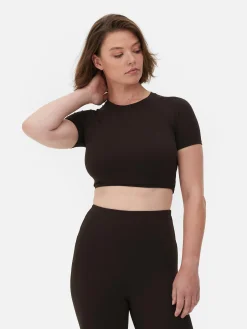 Top Curto Desporto Muito Suave Rita Ora