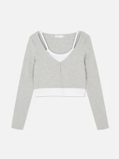 Top Manga Comprida 2 Em 1