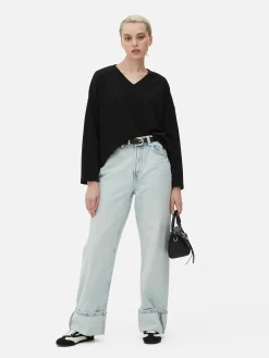 Top Manga Comprida Coord. Detalhe Costura