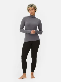 Top Manga Comprida Gola Alta