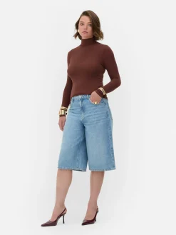 Top Manga Comprida Gola Alta Rita Ora