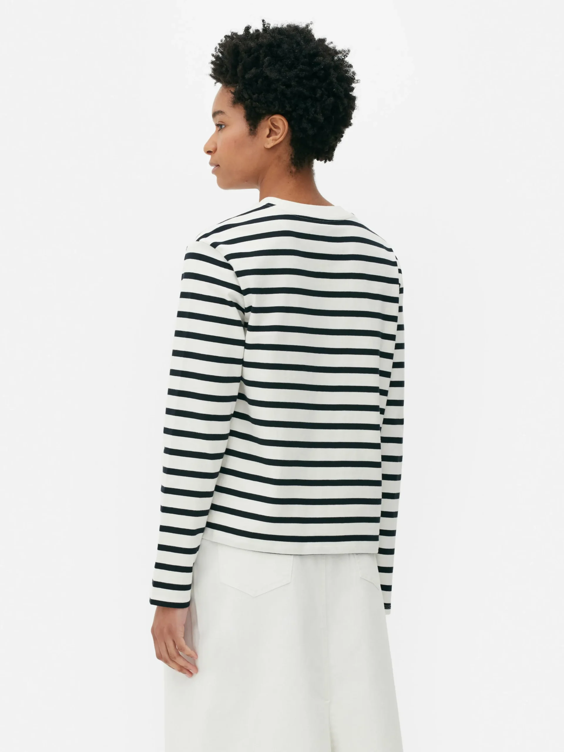 Top Manga Comprida Gola Redonda