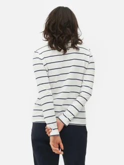 Top Manga Comprida Riscas