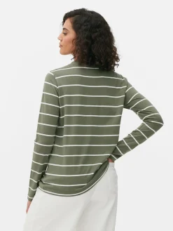 Top Manga Comprida Riscas