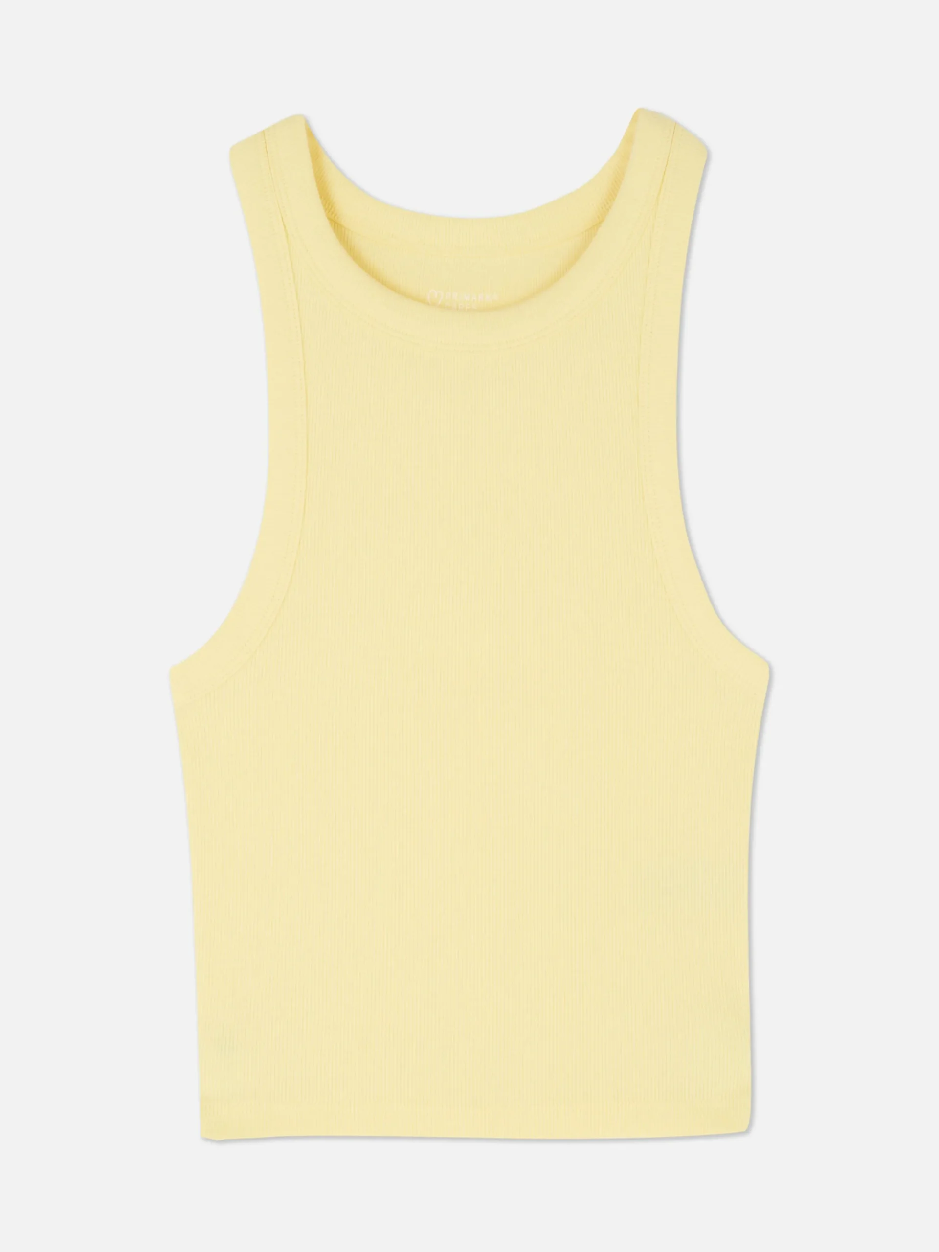 Top S/ Mangas Costas Abertas Canelado