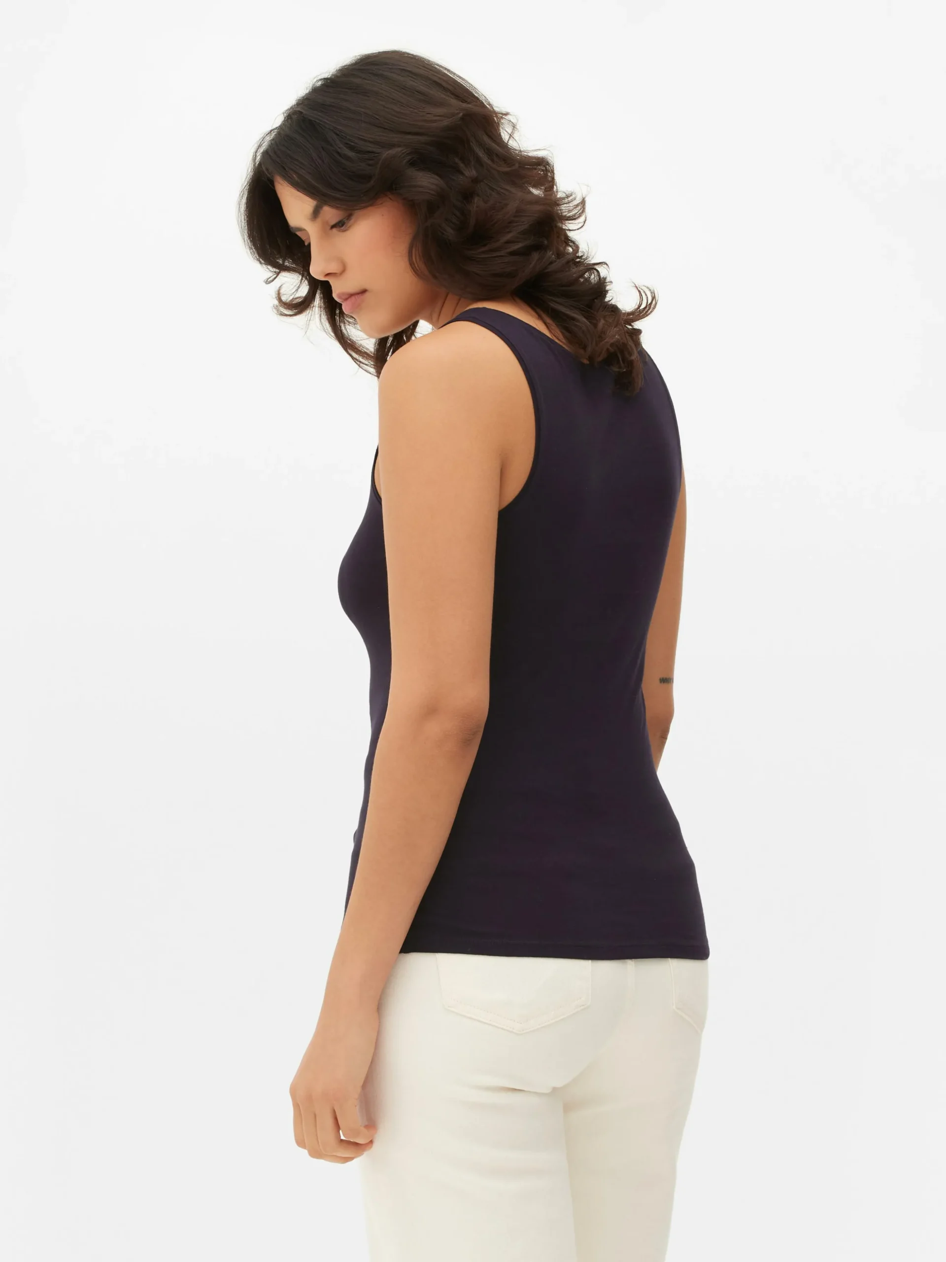 Top S/ Mangas Decote Redondo