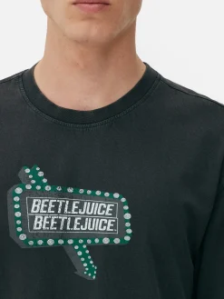 T-shirt Beetlejuice Efeito Lavagem