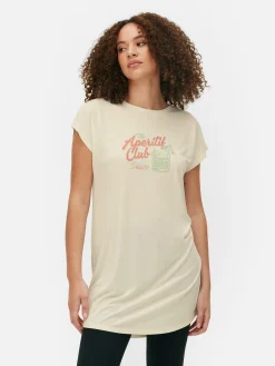 T-shirt Comprida Gola Redonda