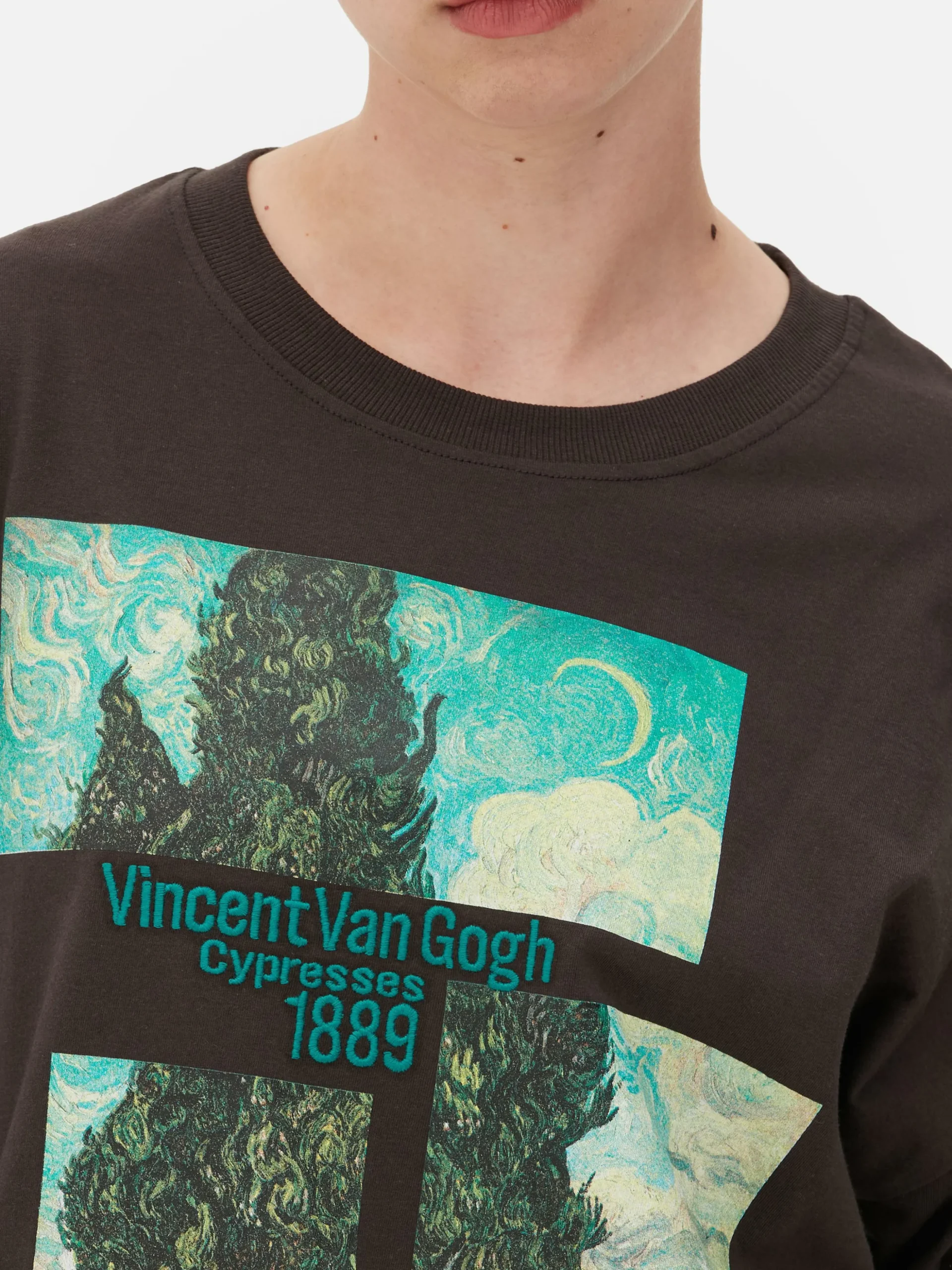 T-shirt Corte Grande Van Gogh Ciprestes