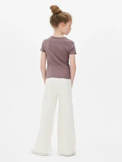 T-shirt Efeito Lavagem Estampado Borboleta