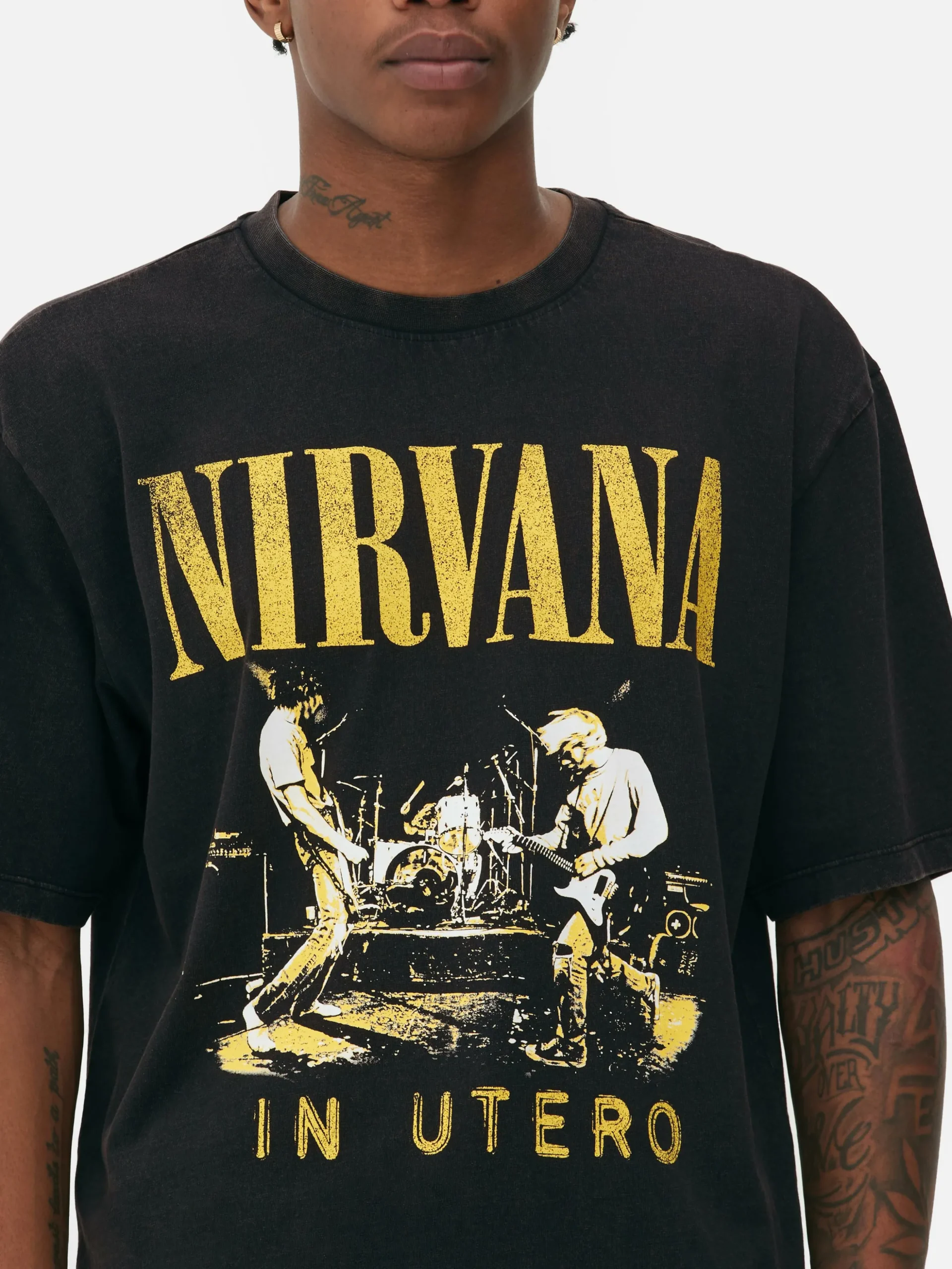 T-shirt Efeito Lavagem Nirvana