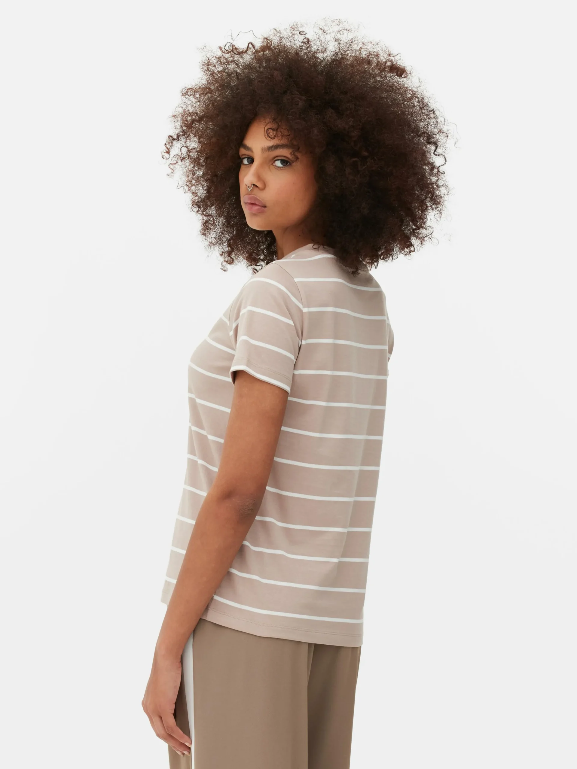 T-shirt Gola Redonda Riscas