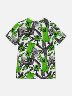 T-shirt Padrão Minecraft Creeper