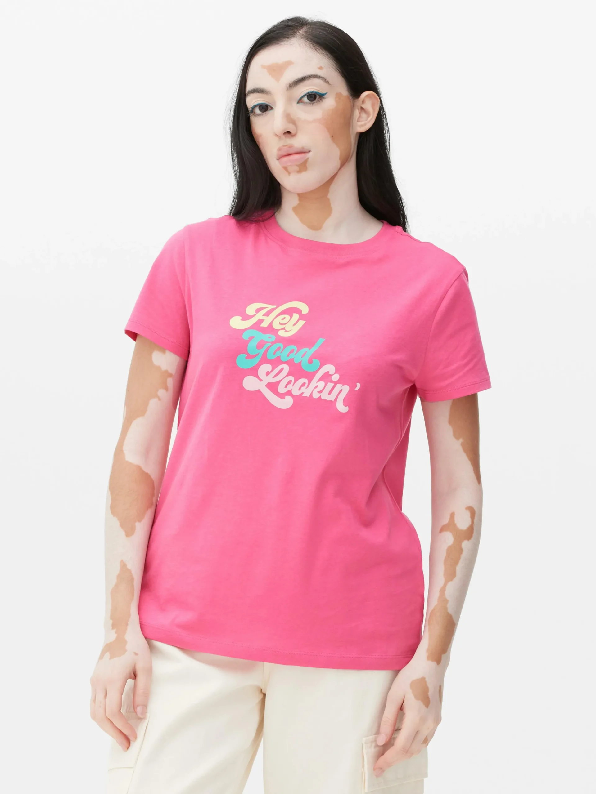 T-shirt Slogan Estampado