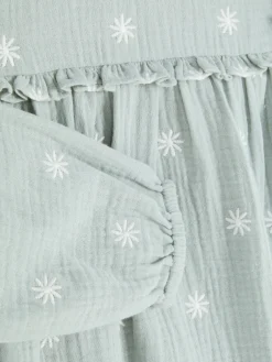 Vestido Franzido Manga Comprida