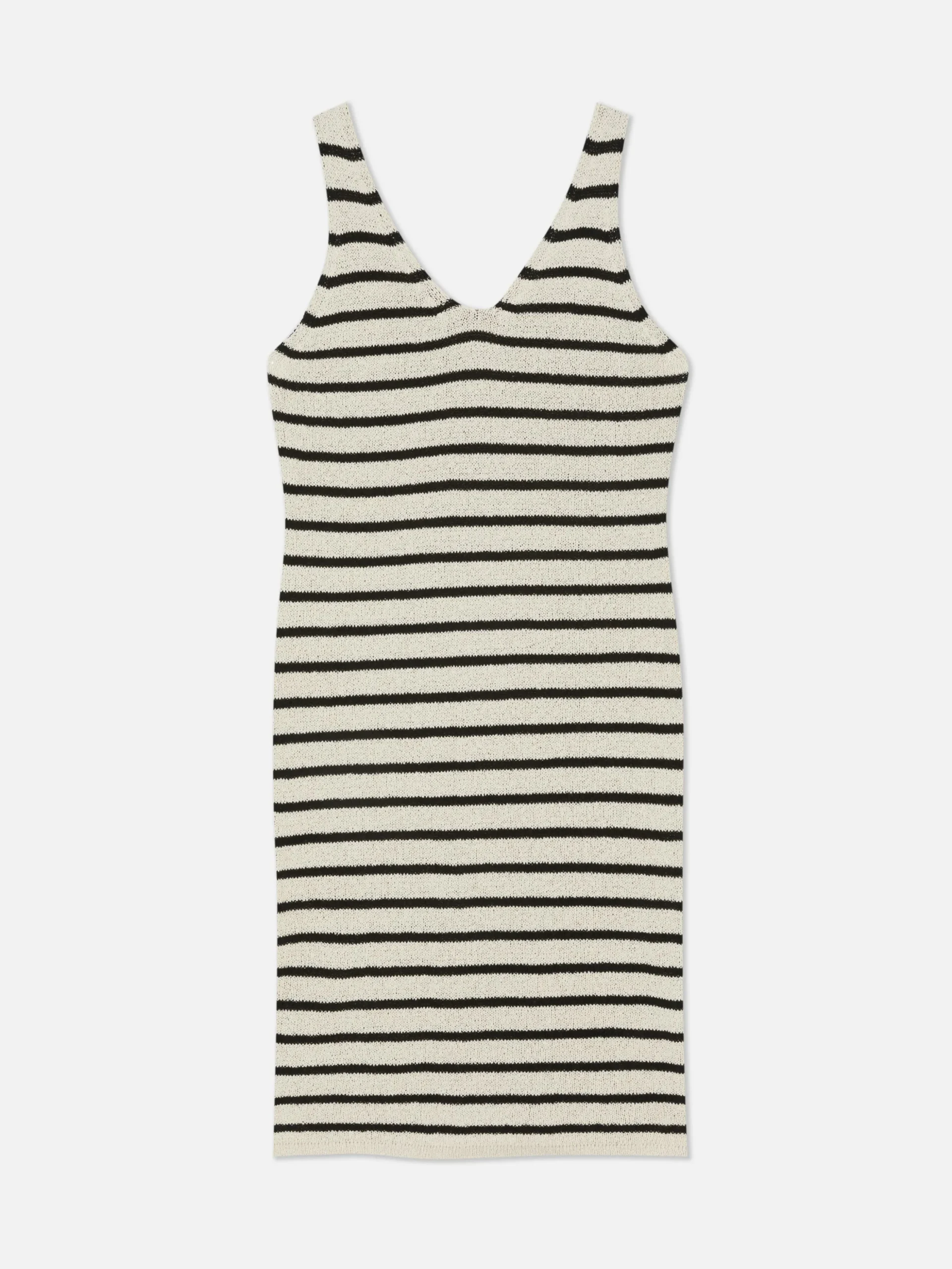 Vestido Midi Malha Riscas