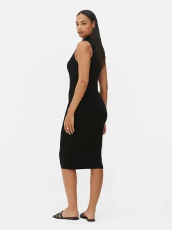 Vestido Midi Malha S/ Mangas