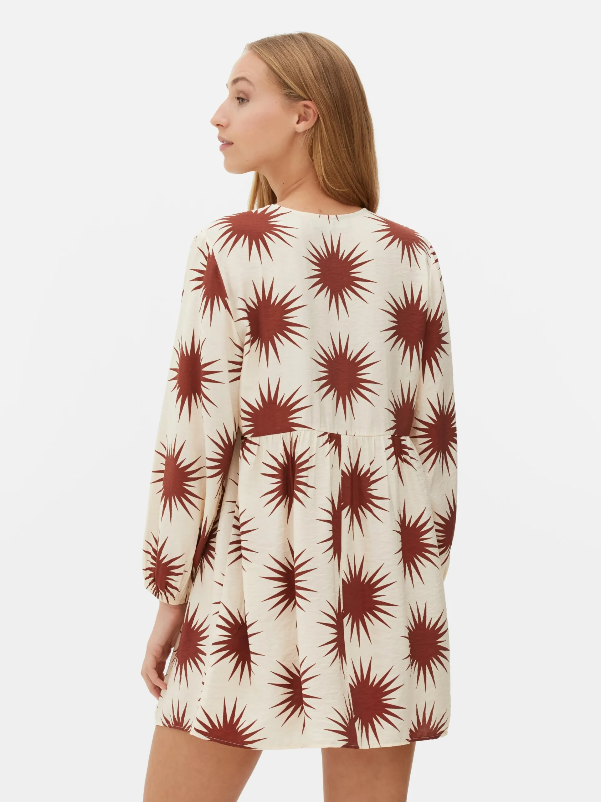 Vestido Mini Franzido Decote V