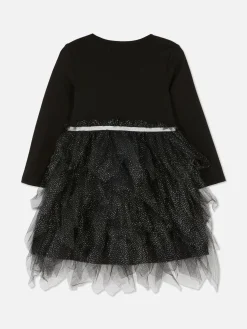 Vestido Tutu Halloween Esqueleto
